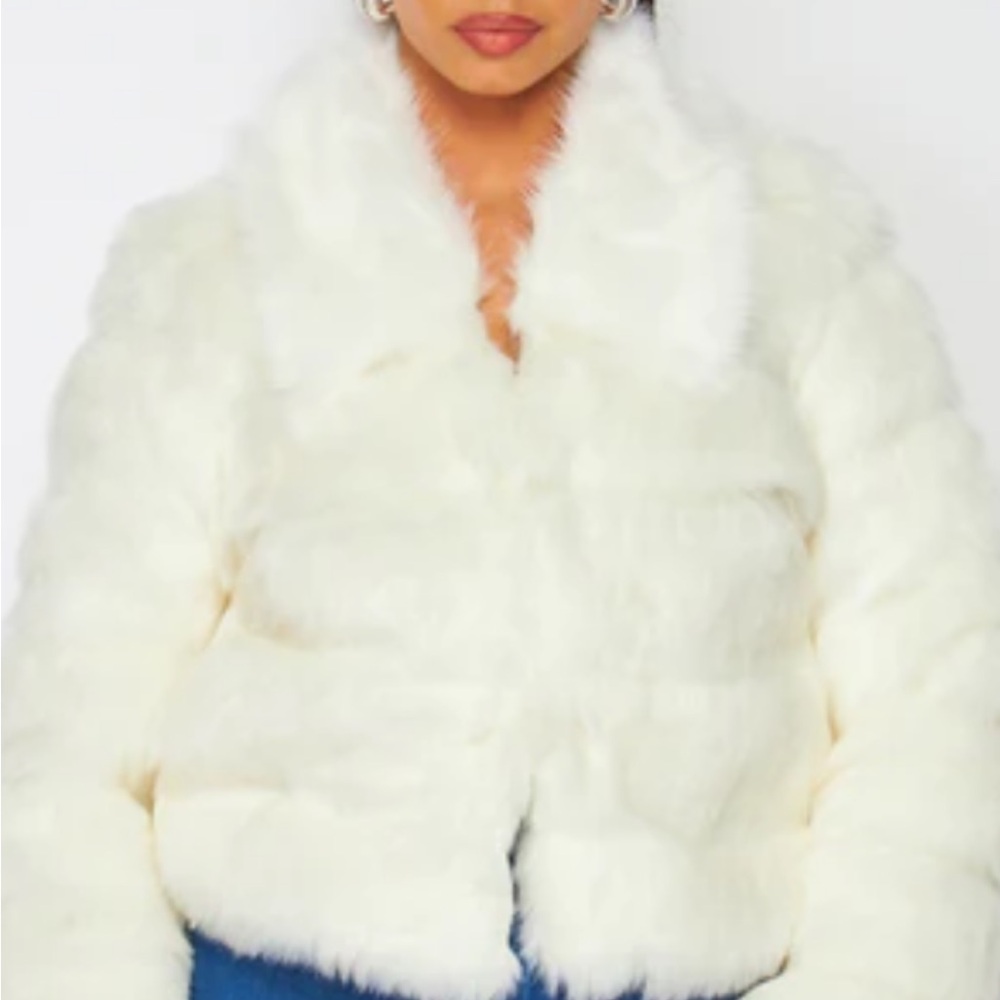 Hot & Delicious Faux Fur Jacket . Size-S